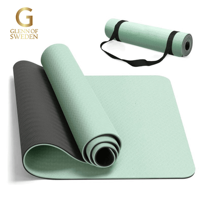 Ekologisk Dubbel Lager TPE Yogamatta 1 - Glenn of SWEDEN